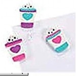 Valentine Latte Scented Erasers 24 pieces